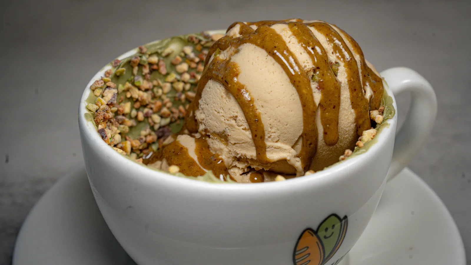 Affogato al pistacchio