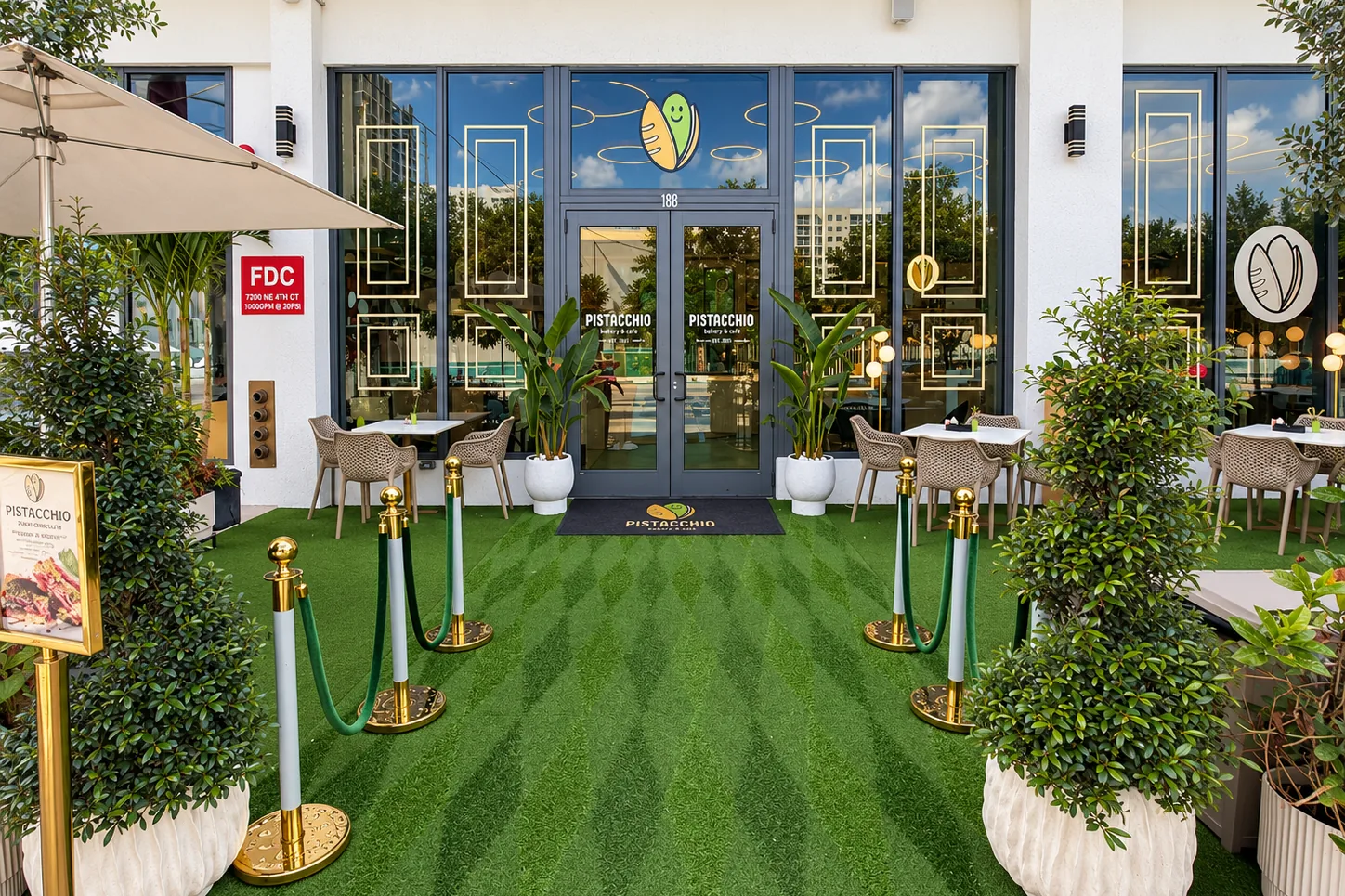 Pistacchio bakery entrance