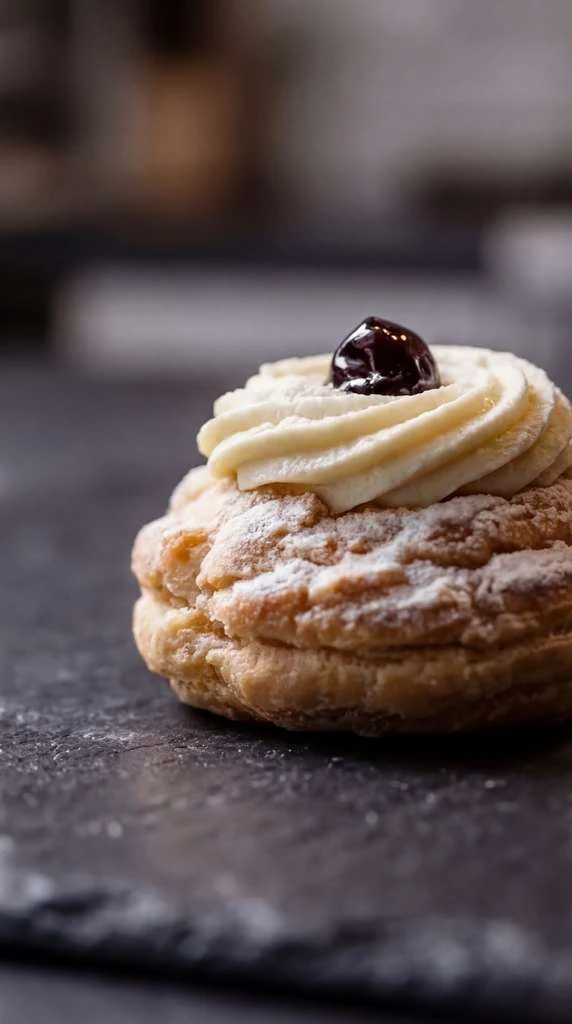 Zeppola di San Giuseppe rellena de crema — Pistacchio, Miami