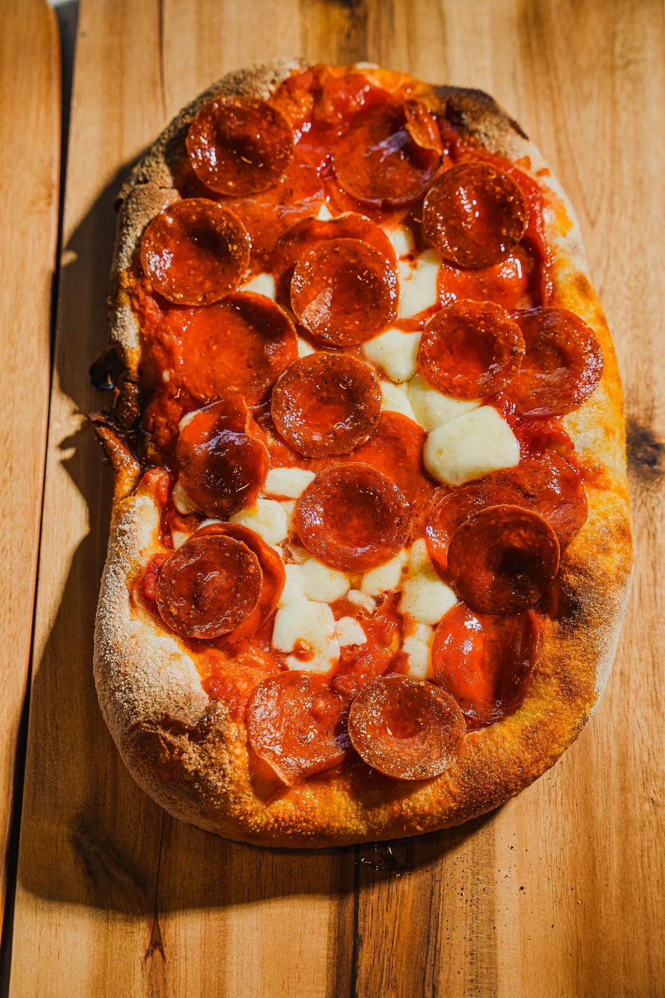 Pinsa Pepperoni — Pistacchio Pane e Caffè, Edgewater Miami